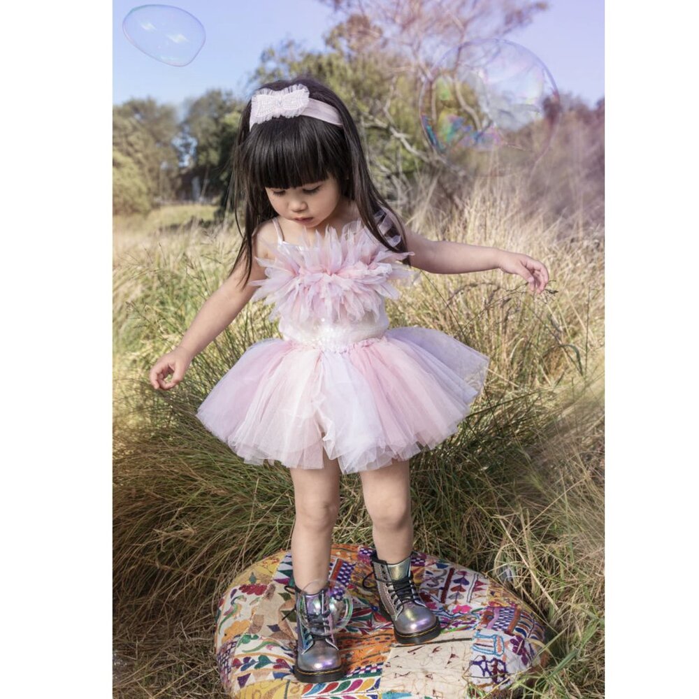 Tutu Du Monde Bebe Tutu Dress Pearl-Pink Lavender Crescent Moon Portrait Party - Picture 5 of 8
